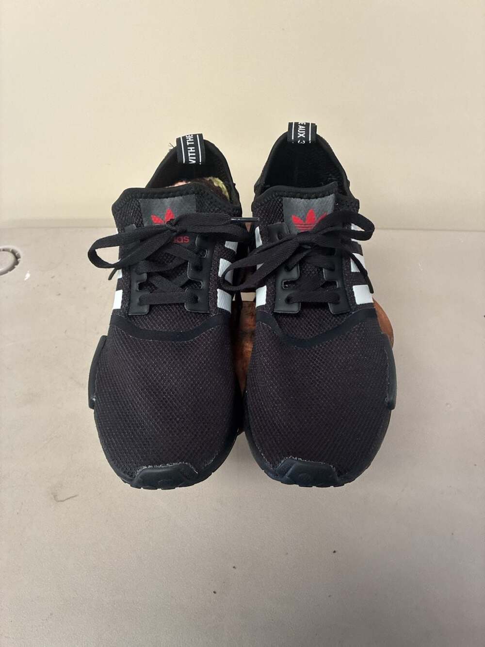 Adidas NMD_R1 Japanese Side Print Core Black Scarlet Cloud White H01926